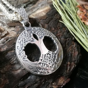 Yggdrasil pendant, Tree of life necklace, Viking jewelry, Celtic knot necklace Protection pendant Norse jewelry Pagan jewelry Gifts