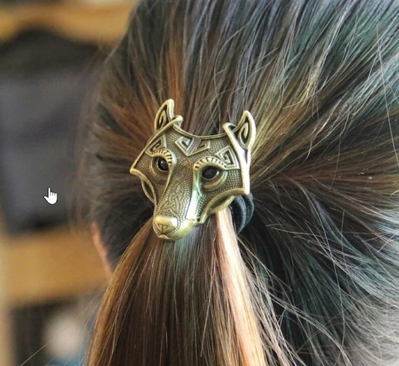 12 Pcs Viking Norse Mythology Hair Ring Set – Retro Celtic Rune Totem Wolf Head, Viking Wolf Stainless Steel Ring » County Argyle main image 2