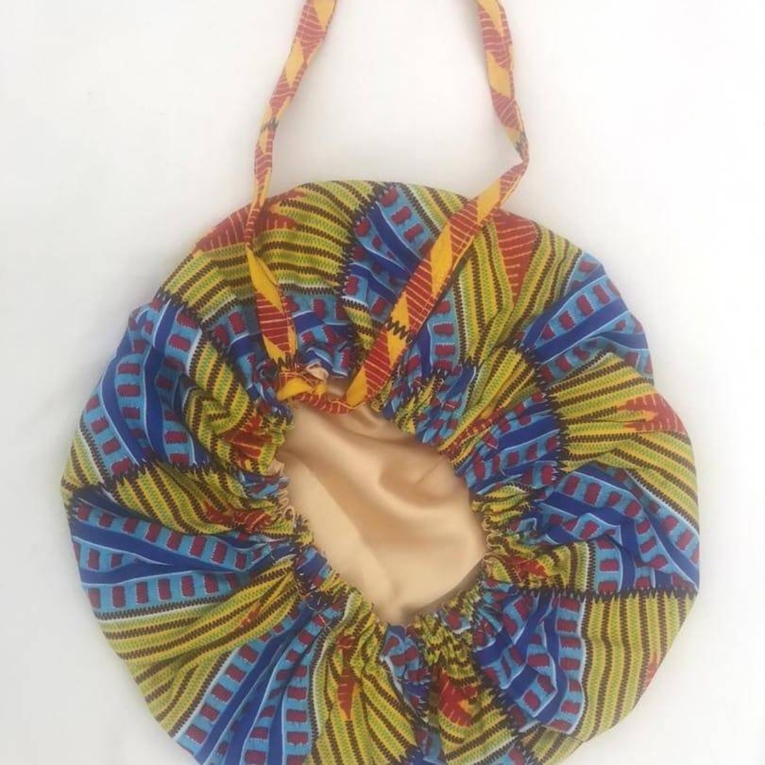 Gorro Tribal Africano Para Adultos - Algodón Elástico, Talla única, Estampado Tela De Barro