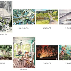 Environment Series 1 - Original Watercolor Painting Prints