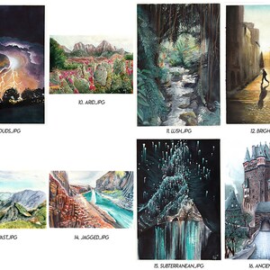 Environment Series 2 - Original Watercolor Painting Prints