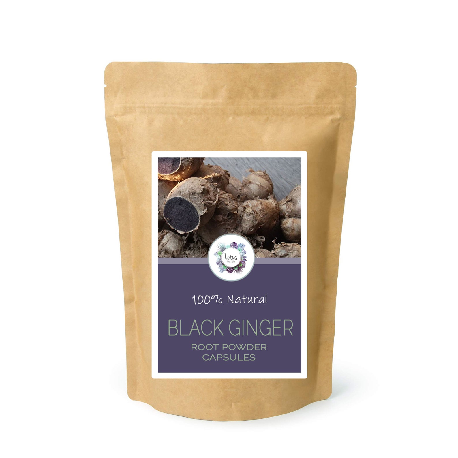 BLACK GINGER CAPSULES Organic Root Powder Kaempferia Etsy