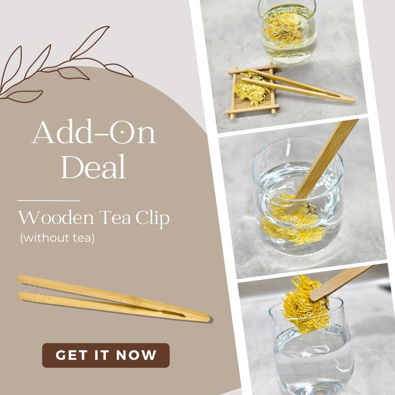 Give your order a special note with our Wooden Tea Clip.