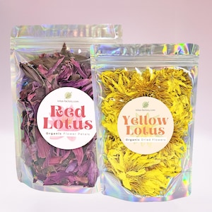 Red Lotus and Yellow Lotus, 100% Organic - Saver Set