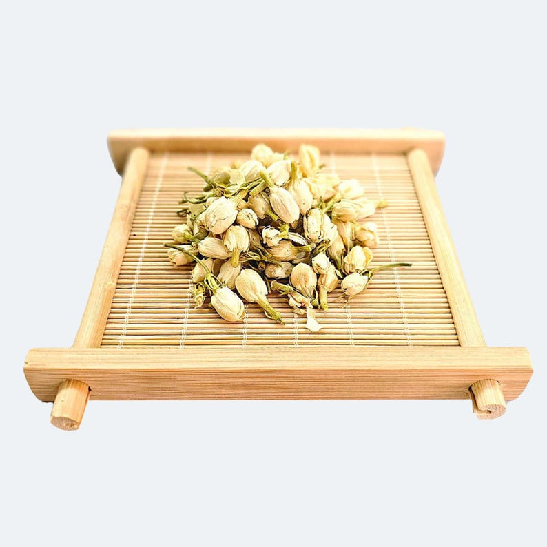 White Jasmine Tea. Premium, 100% Organic Jasminum officinale flower buds