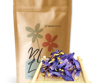 Blue Lotus Petals & Stamen: 100% Organic and Sustainably Harvested