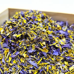 Another view of finely crushed Blue Lotus botanical material for DIY crafting