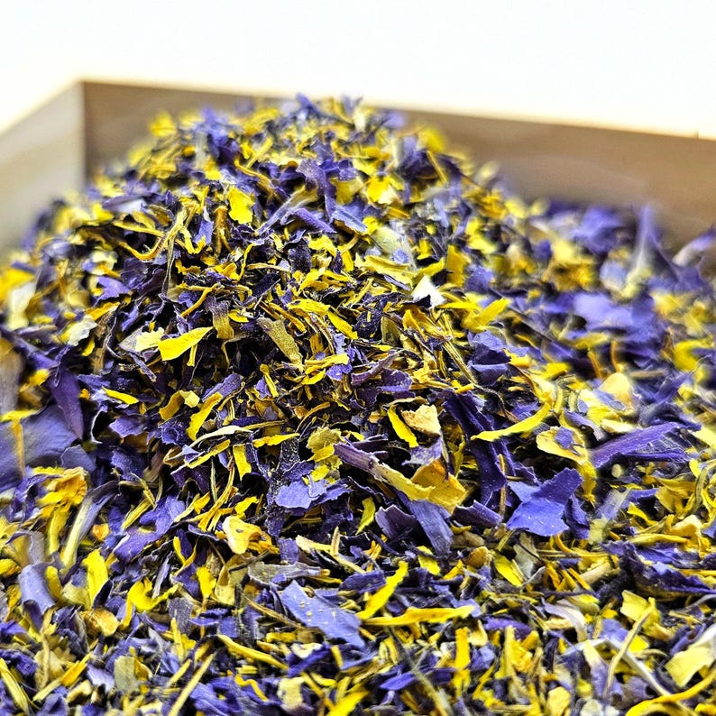 Another view of finely crushed Blue Lotus botanical material for DIY crafting