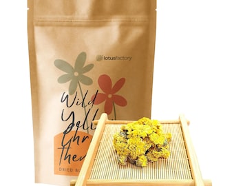 Organic Wild Yellow Chrysanthemum: Natural Floral Herbal Infusion