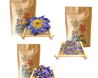 Blue Lotus Flower 100% Organic - All Natural ancient Blue Lily herb