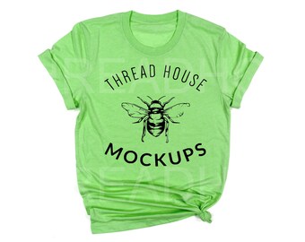 Mockup GILDAN 5000 Lime Green Crew Neck Unisex Shirt Mock up Shirt Tshirt g640 64000 g500 640