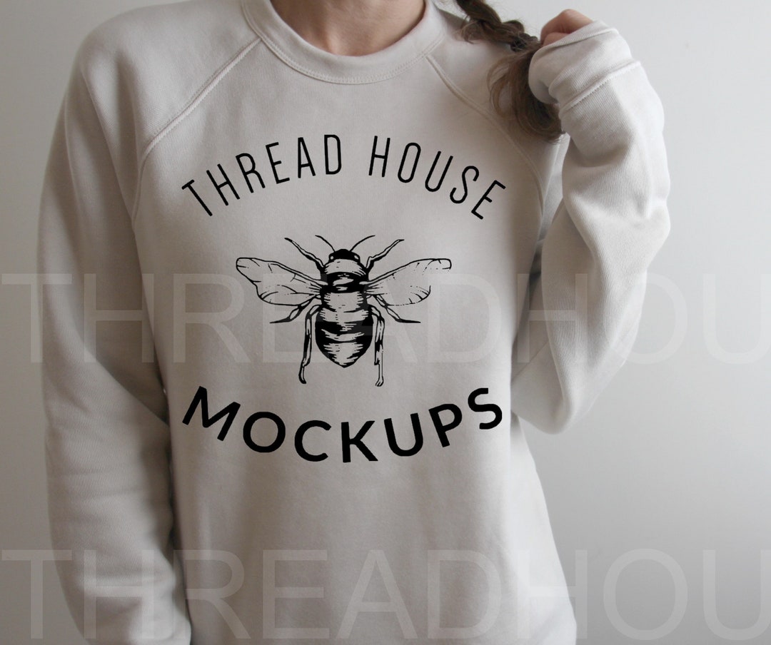 Mockup 3901 Heather Dust Sweatshirt Bella and Canvas Sponge Fleece ...