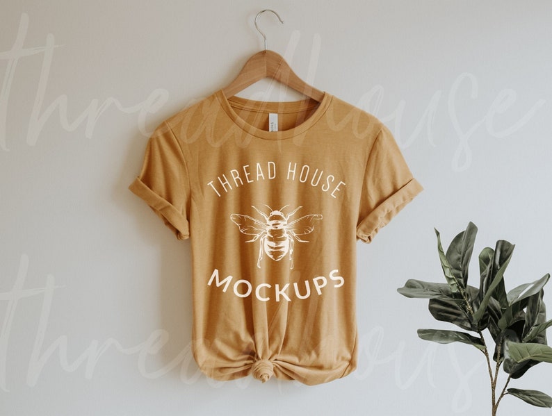 bella canvas mustard yellow shirt
