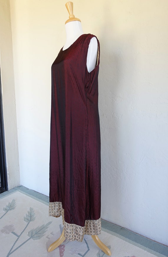 Charivari Designer Dress Red/Gold Reversible Circ… - image 3