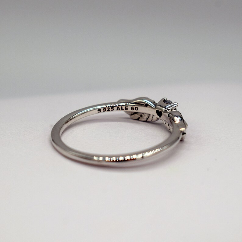 New Pandora Sparkling Angel Wings Ring 198500C01 Free ...
