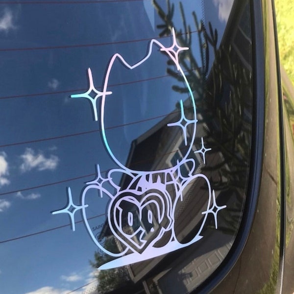 Drain Gang DG Faceless Drain Angel Chao vinyl decal Bladee car window sticker SBE SG sadboys D9