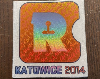 REAL Katowice 2014 die-cut full print decals! csgo stickers CS2 iBP Titan holographic Dignitas vinyl decals