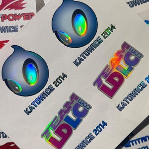 Randloze Katowice 2014 gestanste volledige print sticker csgo stickers CS2 iBP Titan holografische Dignitas vinyl stickers