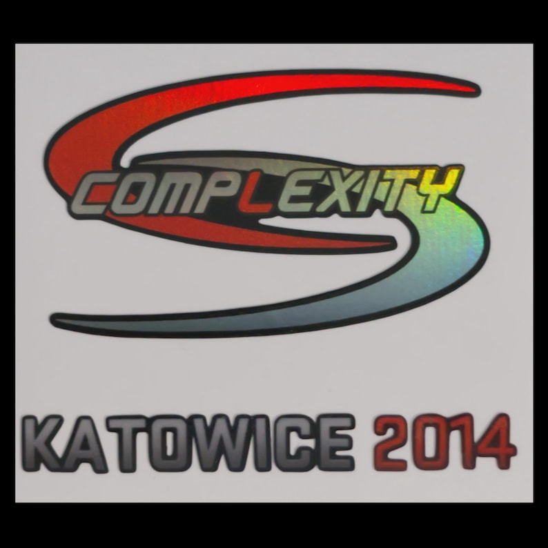 Katowice 2014 (holo) BORDERLESS CSGO Counter Strike Sticker Holographic Vinyl Decals - iBP Titan Dignitas Complexity