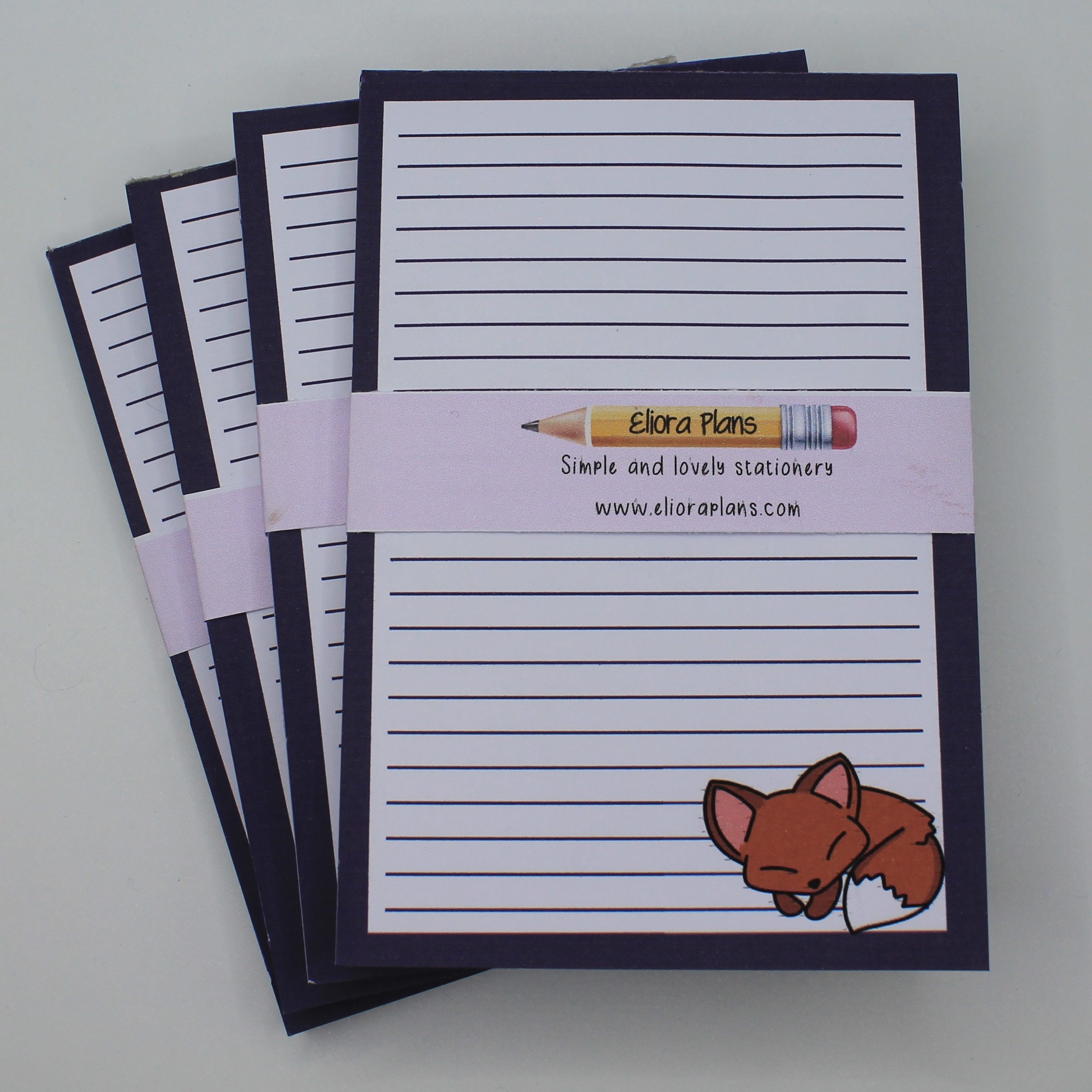 Fox Memo Pads Memo Notepad Jotter Pad Shopping List Etsy