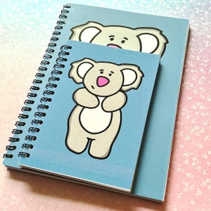Cuaderno Koala, Cuadernos de animales forrados A5, Cuaderno pequeño de papel normal, Cuadernos para niños, Pequeño regalo para un amigo, Regalo para profesores