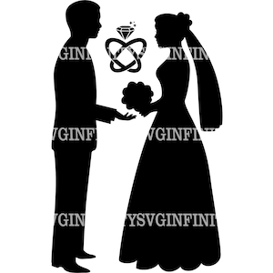 Brautpaar SVG, Hochzeit SVG, Hochzeit SVG, Hochzeit SVG, Braut und Bräutigam Clipart, Just Married Clipart, Hochzeit Clipart, Hochzeitskarte, Trauringe