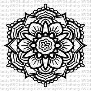 Mandala SVG, Floral Pattern SVG, Mandala Clipart, Mandala Cricut, Mandala Design, Silhouette Cricut cut file, sublimation file, png, dxf