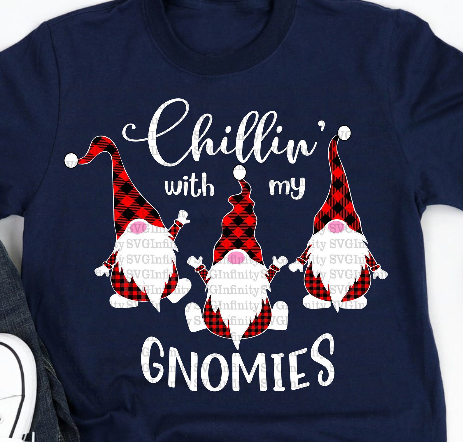 Chillin’ With My Gnomies SVG Layered SVG Merry Christmas | Etsy