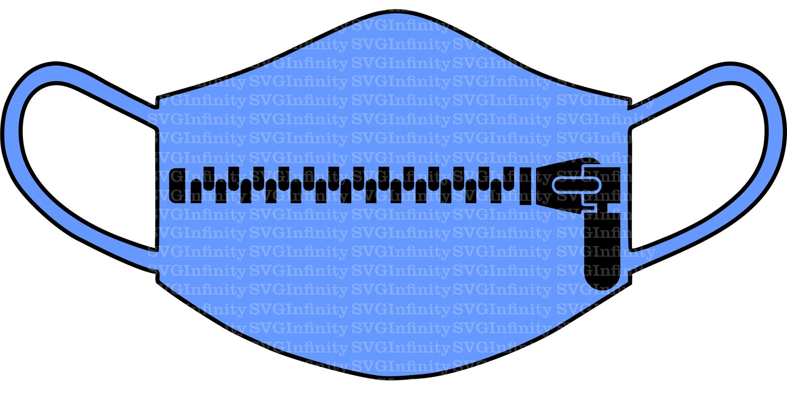 Zipper Bundle SVG Mask Zipper Digital Design SVG Face Mask Etsy