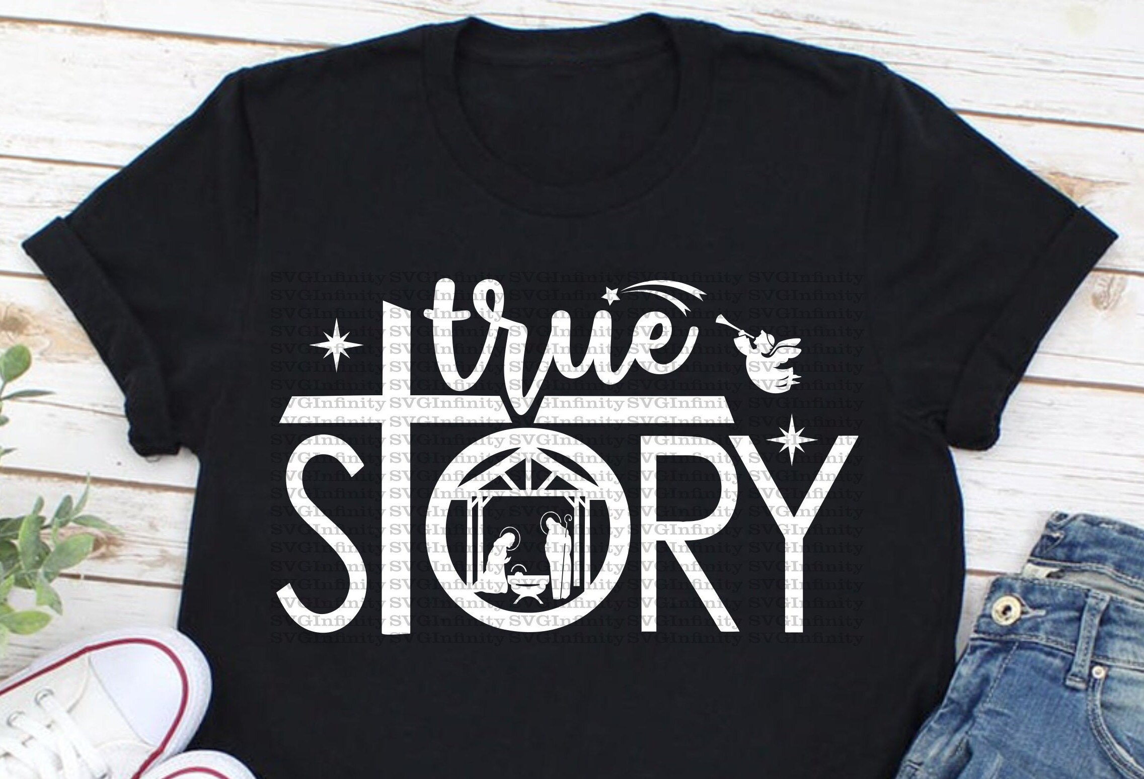 True Story Nativity SVG Nativity Scene SVG Baby Jesus SVG  Etsy