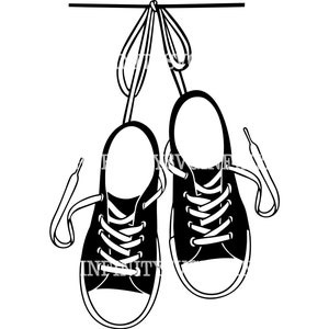 Baskets SVG, SVG de mandrins, ados SVG, chaussures, urbain, Converse Chuck Taylor, baskets Cricut svg, clipart baskets, fichier de coupe Silhouette Cricut