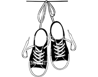 Sneakers SVG, Chucks SVG, Tonåringar SVG, Skor, Urban, Converse Chuck Taylors, Sneakers Cricut SVG, Sneakers Clipart, Silhouette Cricut klippfil