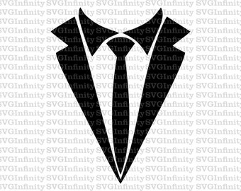 Tuxedo SVG, Dinner Jacket SVG, Tux SVG, Clothes svg, Tuxedo Clipart, Tuxedo Cricut, Dinner Jacket Clipart, Silhouette Cricut cut file, png
