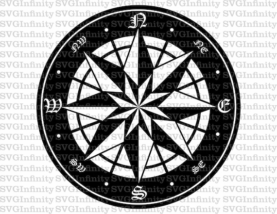 Buy Nautical Compass SVG Compass Clipart Compass Cut File for Online in  India 