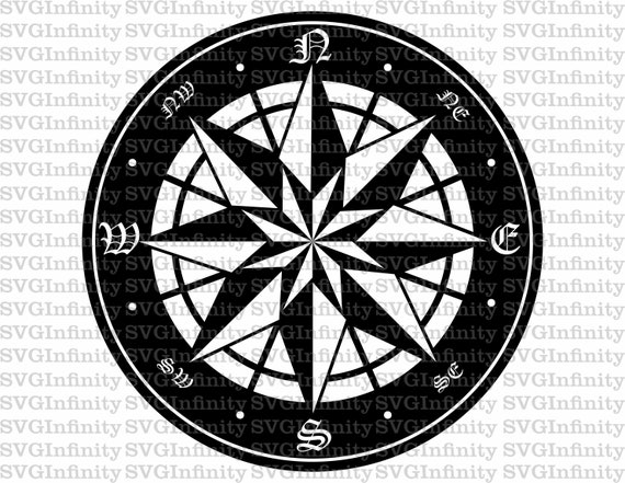 Buy Nautical Compass SVG Compass Clipart Compass Cut File for Online in  India 