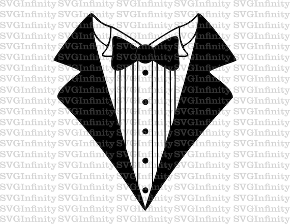 Tuxedo SVG, Tux SVG, Dinner Jacket SVG, Clothes svg, Tuxedo Clipart, Tuxedo Cricut, Silhouette Cricut cut file, sublimation file, png, dxf
