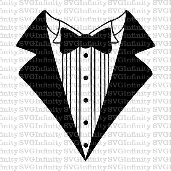 Tuxedo SVG, Tux SVG, Dinner Jacket SVG, Clothes svg, Tuxedo Clipart, Tuxedo Cricut, Silhouette Cricut cut file, sublimation file, png, dxf