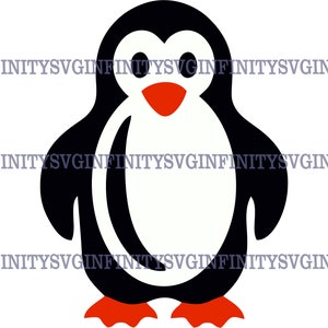 Penguin SVG, Baby Penguin SVG, Penguin Clipart, Penguin Silhouette, Penguin Cricut, Cute Penguin, Funny Penguin, Silhouette Cricut cut file
