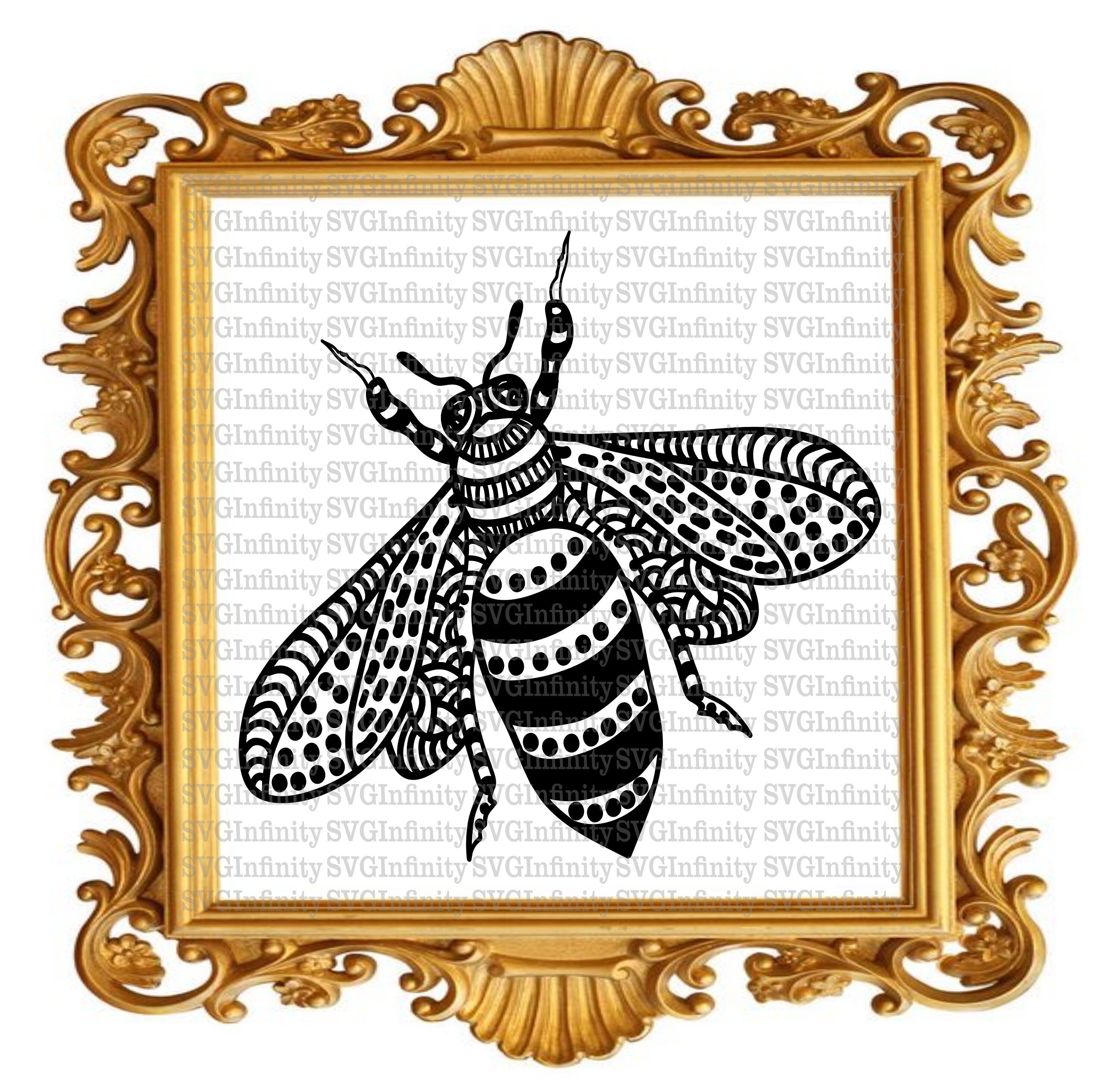 Biene Mandala SVG Zentangle Biene SVG Honigbiene SVG Biene | Etsy Schweiz