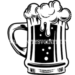 Beer Mug SVG, Beer SVG, Mug of Beer SVG, Beer Clipart, Beer Mug Clipart, Beer Mug Cricut, Beer Mug Silhouette, Silhouette Cricut cut file