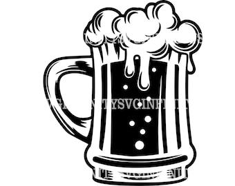 Jarra de cerveza SVG, Cerveza SVG, Taza de cerveza SVG, Clipart de cerveza, Clipart de jarra de cerveza, Jarra de cerveza Cricut, Silueta de jarra de cerveza, Silueta Cricut de silueta