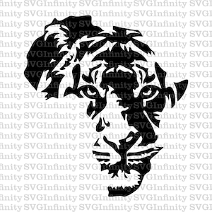 Africa Tiger SVG, Mappa africana SVG, Storia nera, Africa Clipart, Tigre Clipart, Africa Silhouette Cricut, Afroamericano, Black is Dope
