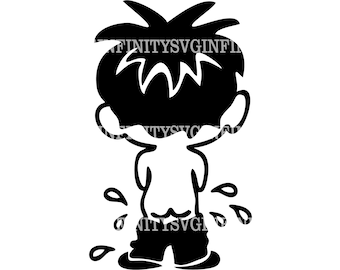 Kissande pojke svg, WC svg, Kissande pojke Clipart, Kissande pojke Cricut, Badrum svg, Toalett svg, Toalett, WC Clipart, WC Cricut, Herrtoalett
