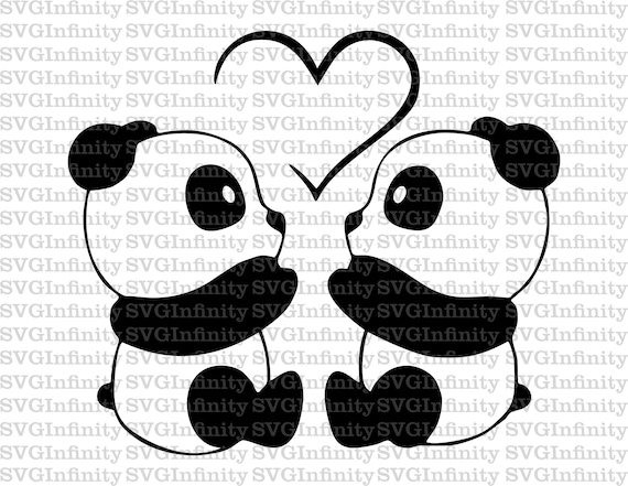 Pandas And Heart SVG, Cute Pandas SVG, Funny Pandas SVG, Pandas Silhouette, Panda Clipart, Panda Cricut svg, Silhouette Cut File, png, dxf Pandas And Heart SVG, Cute Pandas SVG, Funny Pandas SVG, Pandas Silhouette, Panda Clipart, Panda Cricut svg, Silhouette Cut File, png, dxf