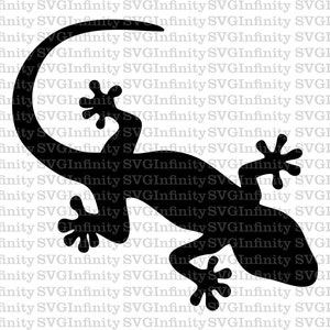 Echse SVG, Niedliche Eidechse SVG, Gecko Echse SVG, Echse Clipart, Echse Silhouette, Gecko Silhouette, Reptil, Cricut Cut Datei
