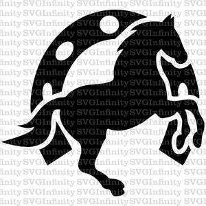 Horseshoe Horse SVG, Woman Horse Lover SVG, Horse and Girl SVG, Just a Girl Who Love Horses, Horse Silhouette, Horse Clipart, Horse Cricut