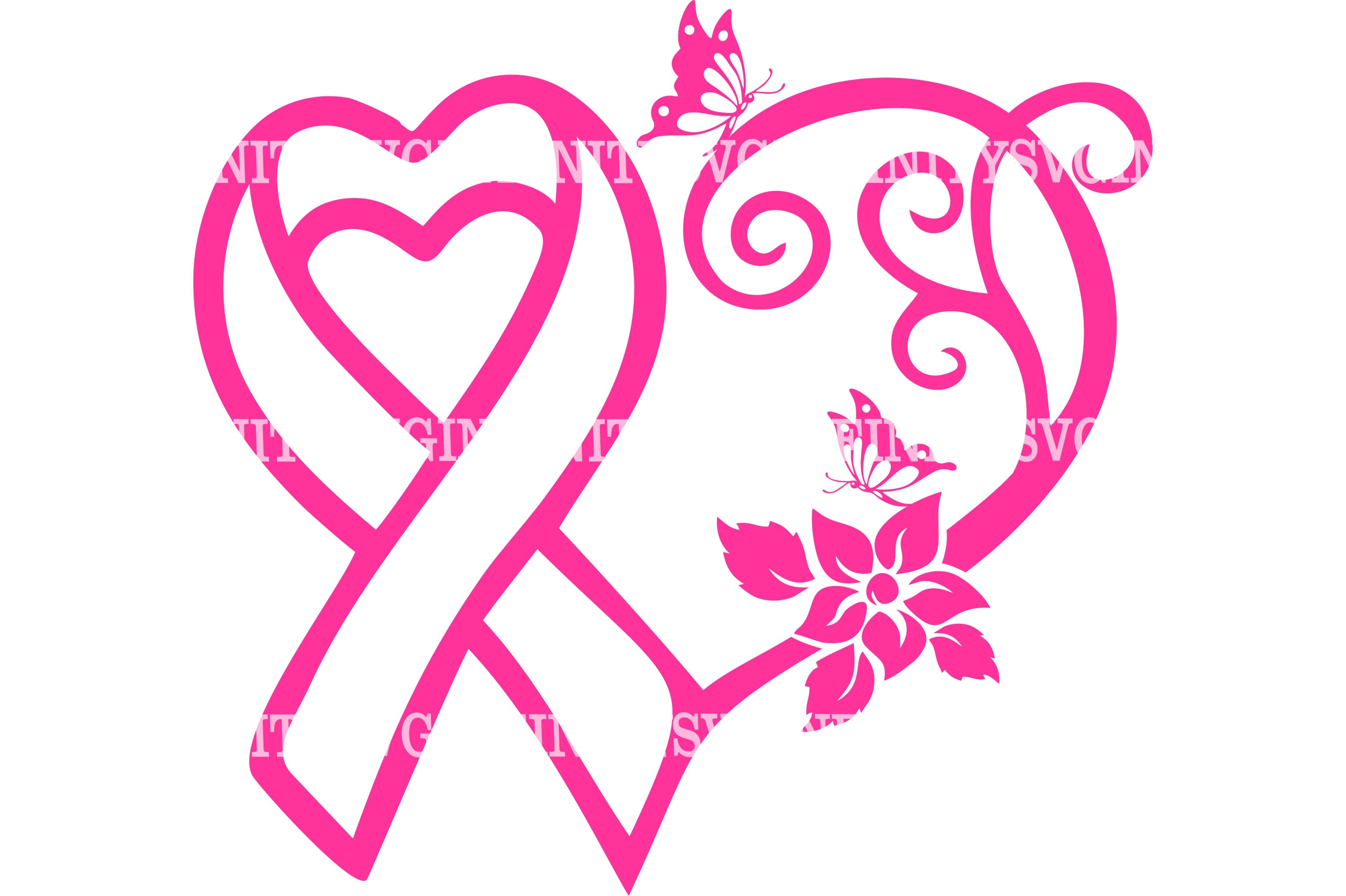 1. Butterfly Breast Cancer Ribbon Tattoo - wide 1