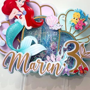 Ariel Little Mermaid Cake Topper
