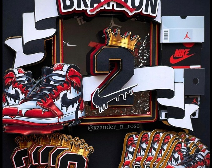 Air Jordan Inspired Cake Topper - Etsy