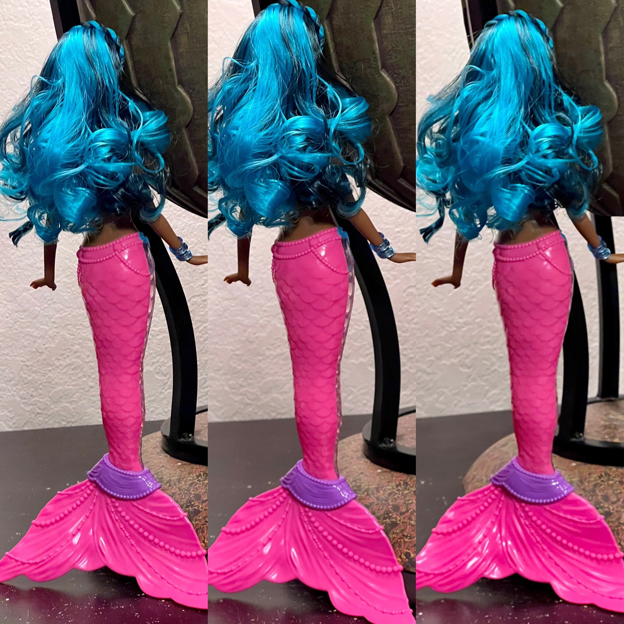 Poupee Barbie lumineuse sirene arc en ciel Cove OOAK Etsy Canada